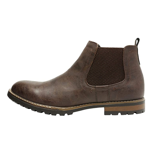 Men's Timeless Chelsea Ankle Boots - DARK BROWN - 1